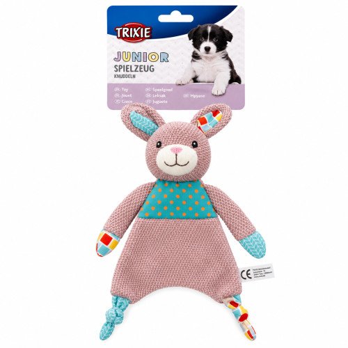 Іграшка Trixie Junior для цуценят Кролик зі звуком і шелестом фольги