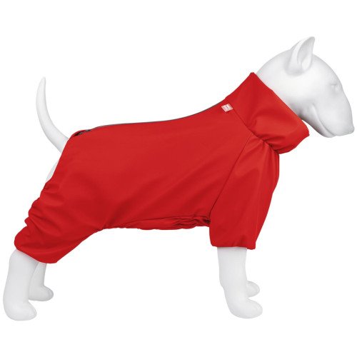 Дощовик для собак WAUDOG Clothes, водонепроникний,червоний