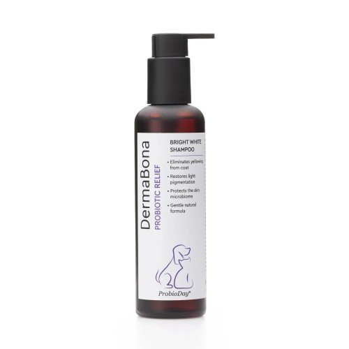 Шампунь для білих собак і котів з пробіотиками DermaBona ProbioDay