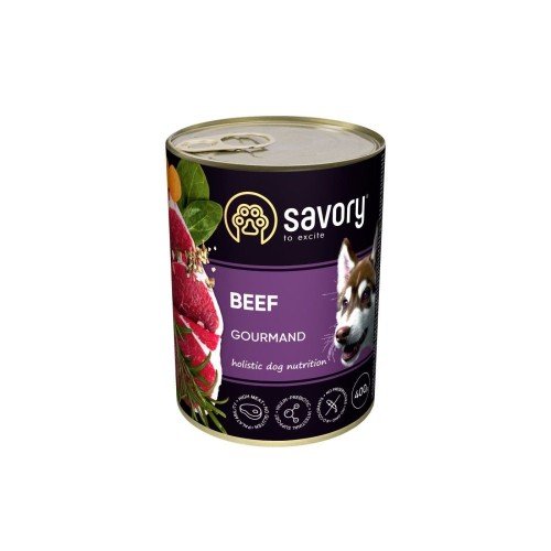 Корм вологий Savory Dog з яловичиною 400 г