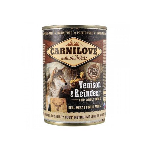 Корм вологий Carnilove Dog k консерви для собак з північним оленем 400 г
