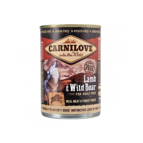 Корм вологий Carnilove Dog k консерви для собак з ягням і кабаном 400 г