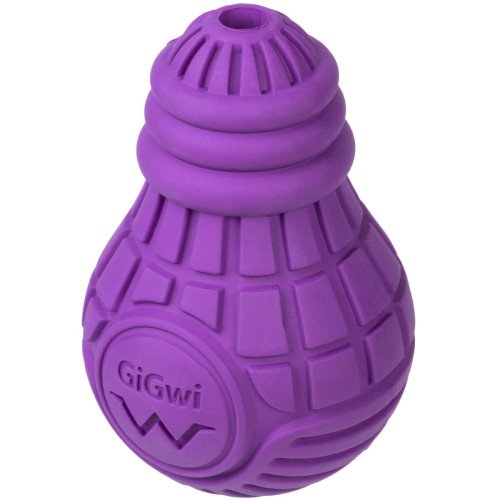 Іграшка для собак Лампочка гумова GiGwi Bulb Rubber, гума, L, фіолетова