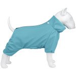 Дощовик для собак WAUDOG Clothes, водонепроникний, блакитний